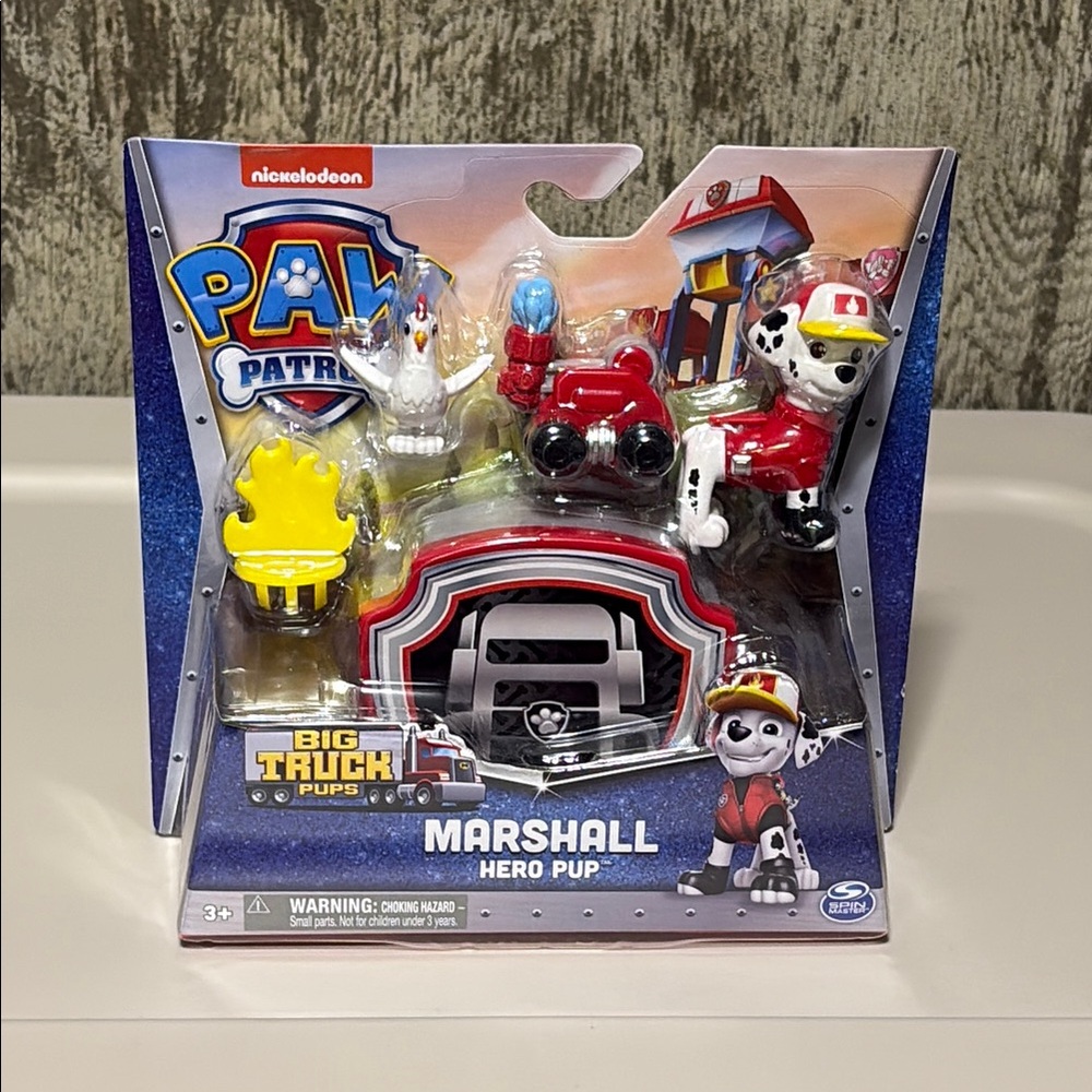 Paw Patrol Big Truck Marshall Hero Pup Toy - Red and White